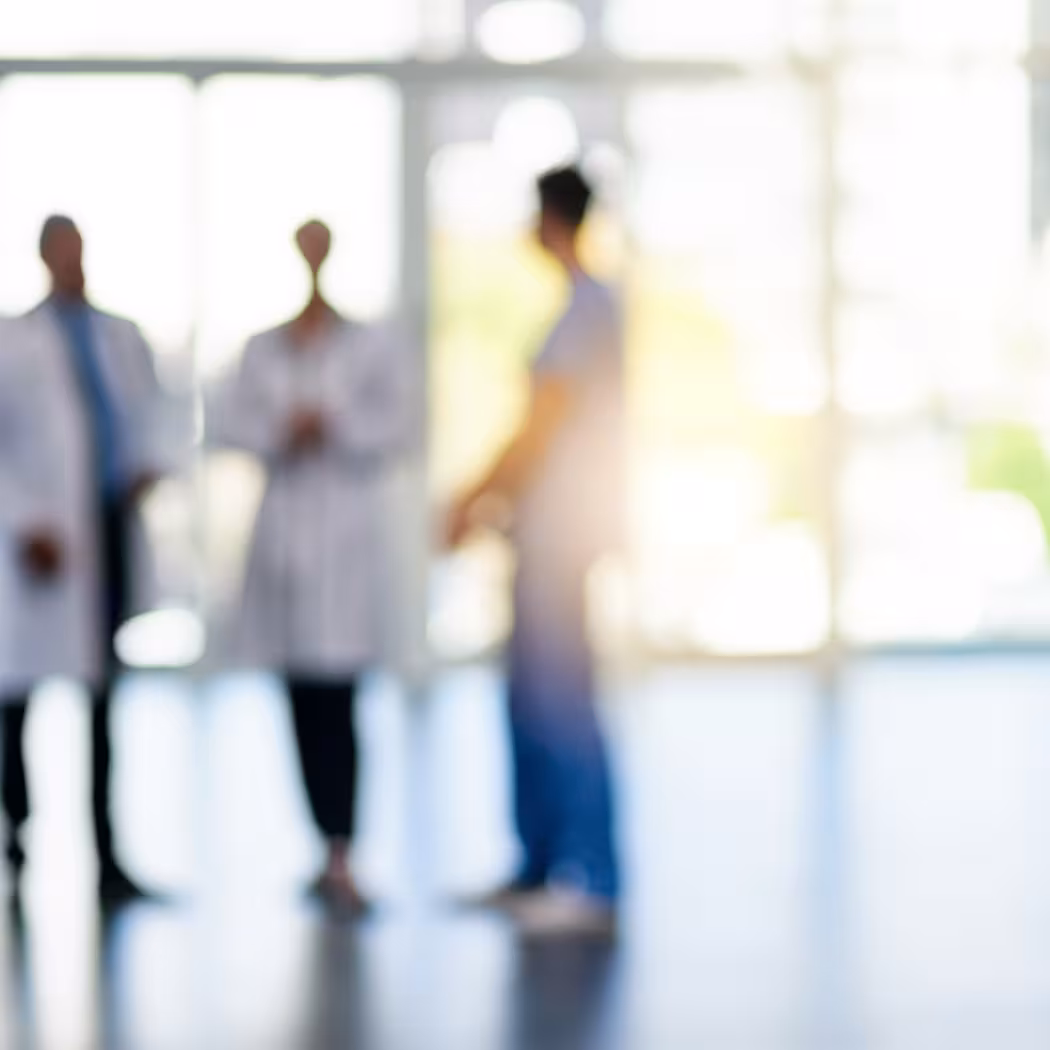 Unfocused photo of healthcare professionals