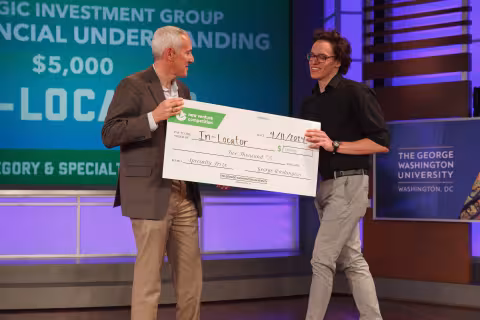 Strategic Investment Group Main navigationWhat is an OCIO? Why Strategic? Our Approach Our Thinking About Us  Secondary Menu News Careers Contact Us Client Portal Search  Strategic’s Ken Shimberg Judges George Washington University’s New Venture Competition Finals May 02, 2024 | News On April 11th, twelve team finalists took the stage to present their best startup ideas across four tracks: Consumer Goods and Services, Business Goods and Services, Social Innovation, Healthcare and Life Sciences, and Explorer